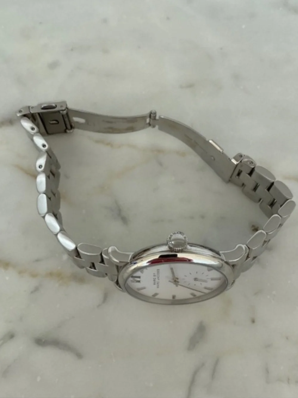 Marc Jacobs Silver Two-Hand Stainless Steel Women's Watch